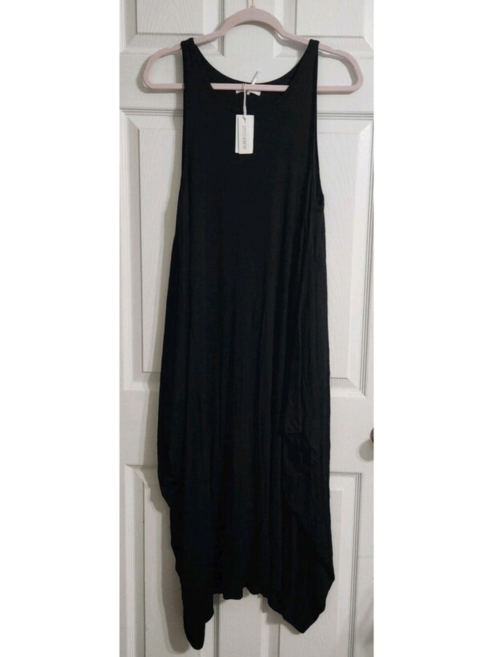 Stitch Drop Dress Small NWT Black Slouchy Fit